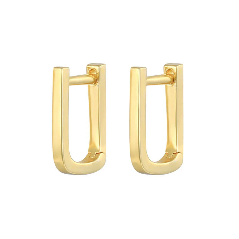 Mini Gold 925 Sterling Silver Dainty Earrings